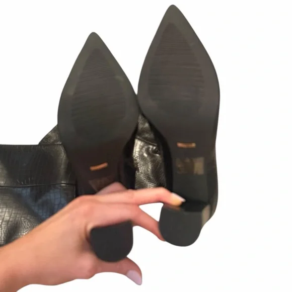 Billini Milla Croc Embossed Knee-High Boots Like New Size 10 - Picture 9 of 10